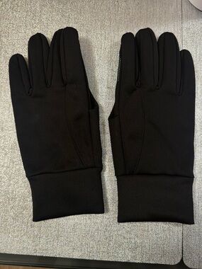 Men's Black Tech Stretch Gloves - Lightweight Cold-Weather Gloves
